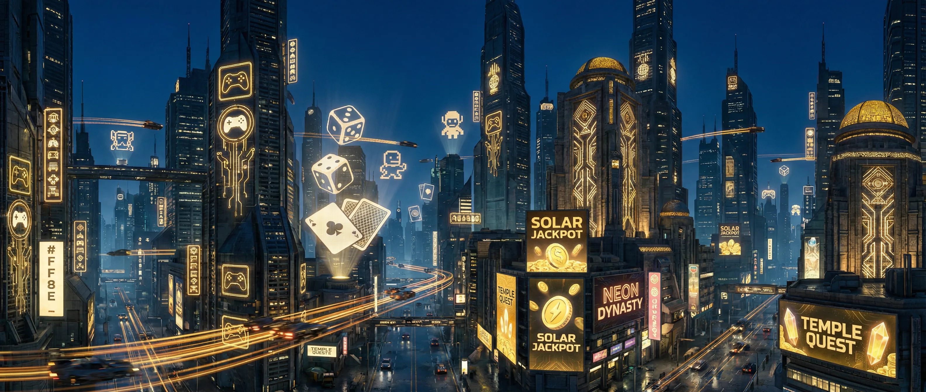网赌网站 - 赛博朋克太阳神殿不夜城全景