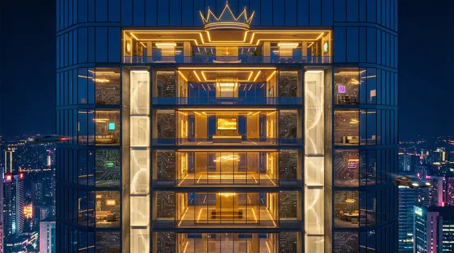 网赌网站 太阳神殿摩天楼VIP层全景